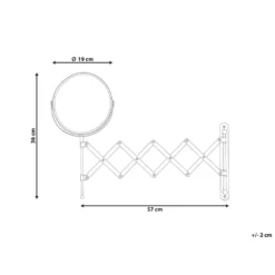 Beliani Badkamerspiegel YVELINES - Zilver Ijzer, Glas 2 Beliani Badkamerspiegel YVELINES - Zilver Ijzer, Glas -Beliani 00ce2040ca71475791ad87806fb52587