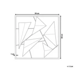 Beliani Wanddecoratie ZINC - Blauw Metaal 3 Beliani Wanddecoratie ZINC - Blauw Metaal -Beliani 0167a414127e47efb76f01c50b8c2876