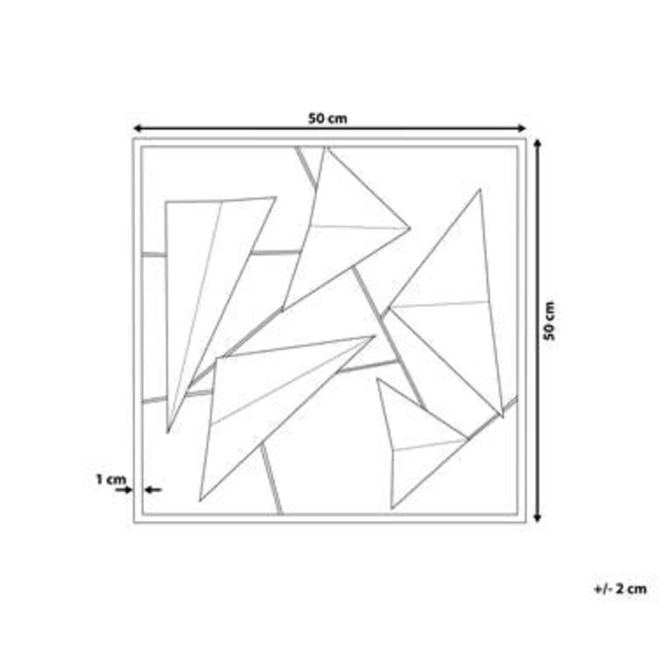 Beliani Wanddecoratie ZINC - Blauw Metaal Beliani Wanddecoratie ZINC - Blauw Metaal -Beliani 0167a414127e47efb76f01c50b8c2876