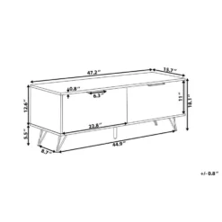 Beliani TV-kast HALSTON - Lichte Houtkleur Vezelplaat -Beliani 018044b3ee9445e59466a7a7062a5db1