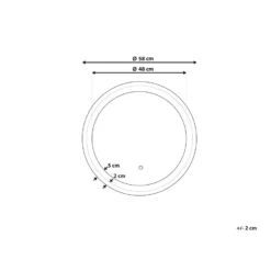 Beliani Badkamerspiegel BRINAY - Zilver Glas 2 Beliani Badkamerspiegel BRINAY - Zilver Glas -Beliani 028f0af552b74b2899729a828dedbf1b