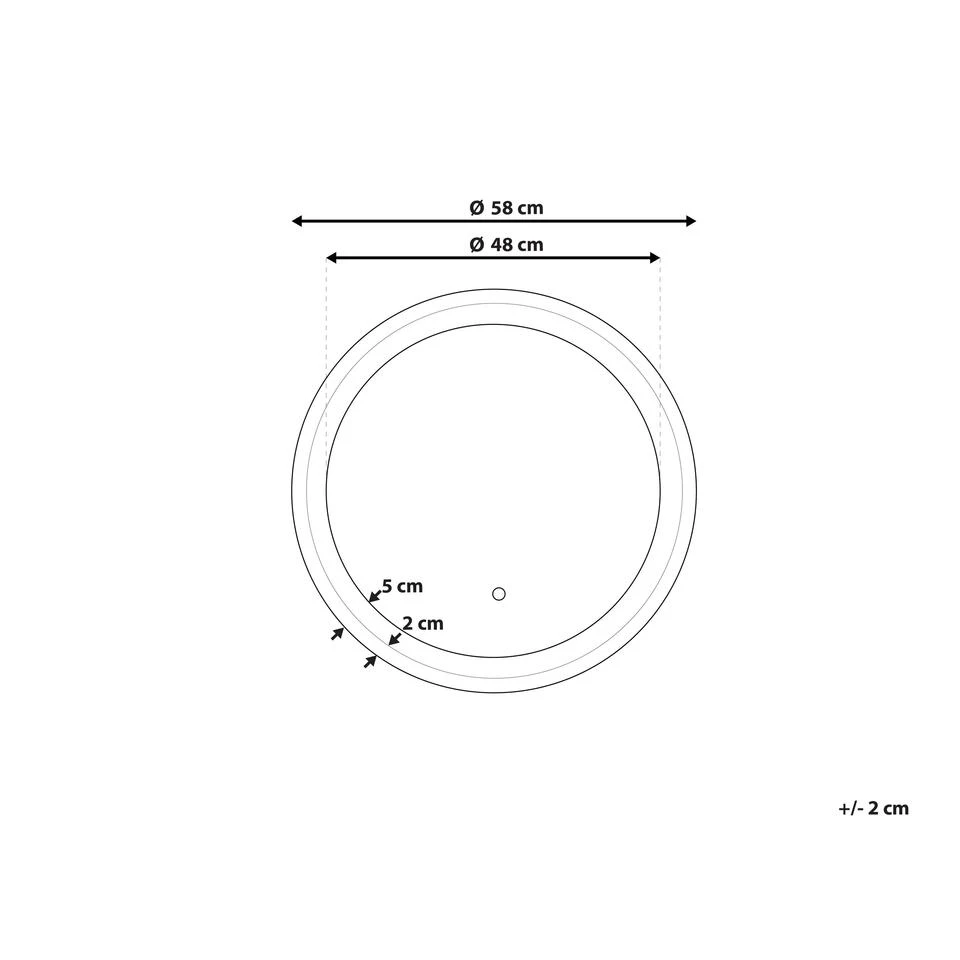 Beliani Badkamerspiegel BRINAY - Zilver Glas Beliani Badkamerspiegel BRINAY - Zilver Glas -Beliani 028f0af552b74b2899729a828dedbf1b