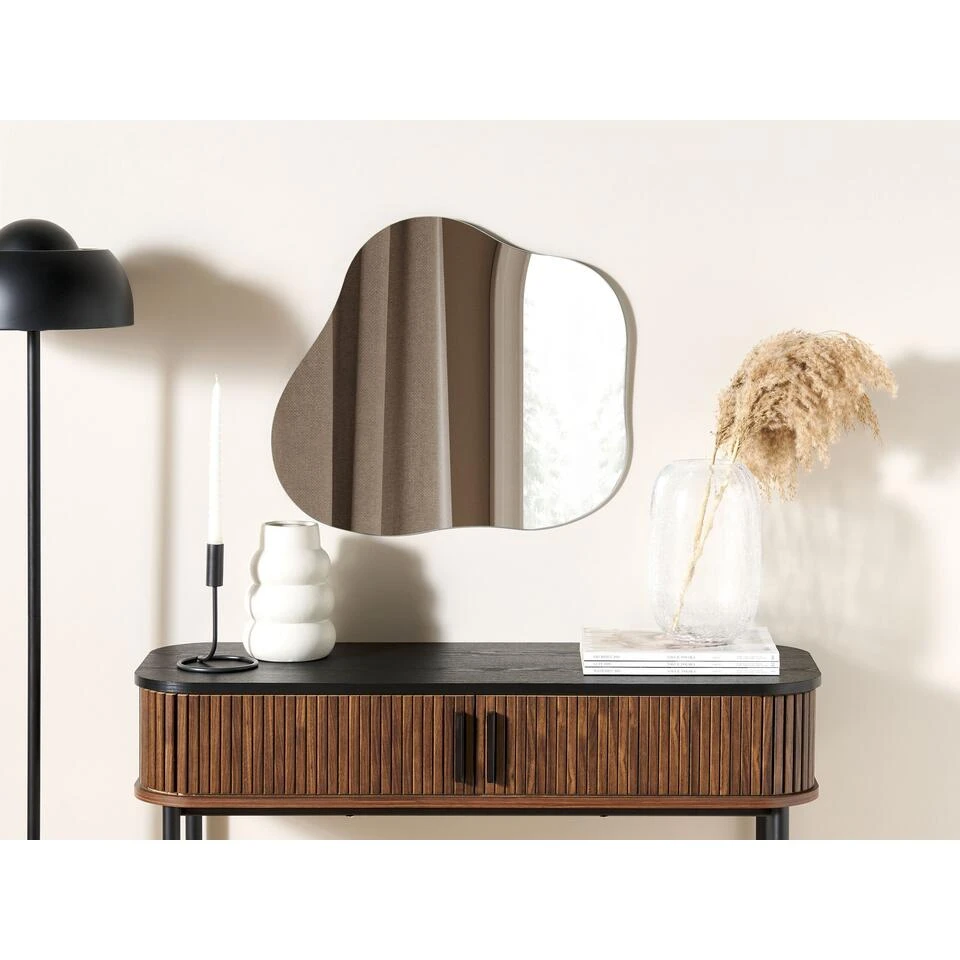 Beliani Wandspiegel BAGNEUX - Zilver Glas Beliani Wandspiegel BAGNEUX - Zilver Glas -Beliani 0387bbcd53fe440790edf949892a128c