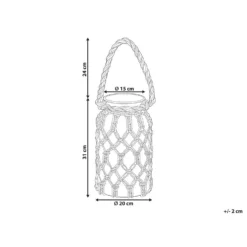 Beliani Lantaarn JALEBI - Wit Glas 2 Beliani Lantaarn JALEBI - Wit Glas -Beliani 03c1a2d81e3842d3abc3c048ebf024e0