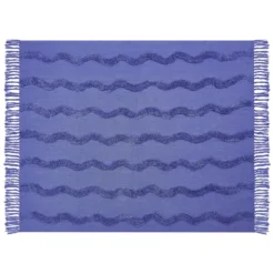 Beliani Plaid KHARI - Paars Katoen -Beliani 04761fcac087416b9852d9ad59ffa258