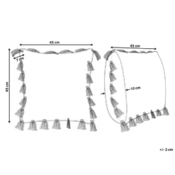 Beliani Sierkussen LYNCHIS - Roze Katoen -Beliani 06538e59ce8a41b490f885525eed2327