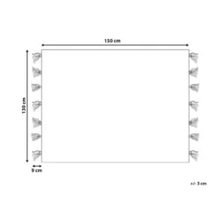 Beliani Plaid SENBUK - Multicolor Polyester -Beliani 07287d0ee9e24a58aa08861617b4b3ac