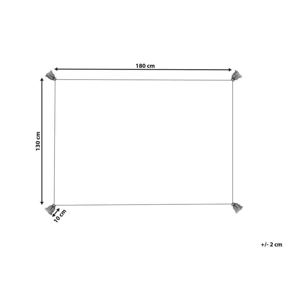 Beliani Plaid GUNA - Beige Katoen Beliani Plaid GUNA - Beige Katoen -Beliani 0bde7c22966f468bba68d96f9eaf58f1