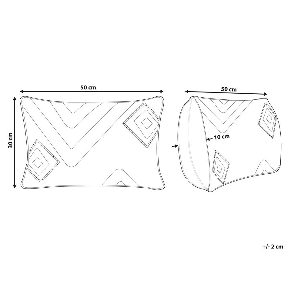 Beliani Sierkussen VIBURNUM - Zwart Katoen Beliani Sierkussen VIBURNUM - Zwart Katoen -Beliani 0bf77f0b644b4b86881301260f89c8b5
