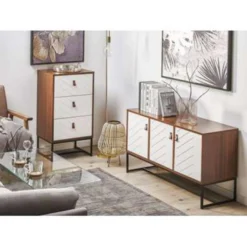 Beliani Commode NUEVA - Donkere Houtkleur Mdf -Beliani 0f58b9570822469fad91411894667bd4