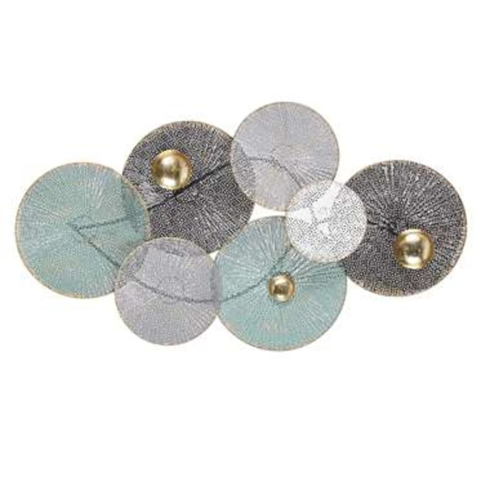 Beliani Wanddecoratie POLONIUM - Multicolor Metaal Beliani Wanddecoratie POLONIUM - Multicolor Metaal -Beliani 1000001459