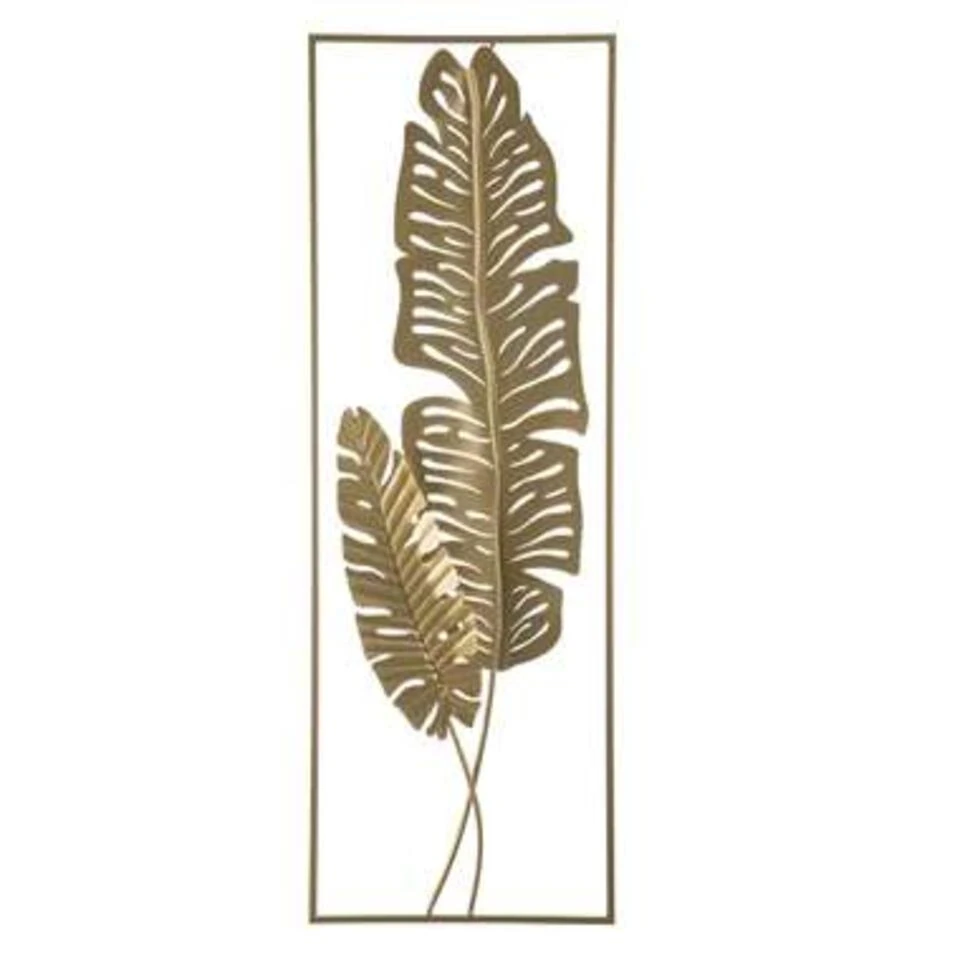 Beliani Wanddecoratie PALLADIUM - Goud Metaal Beliani Wanddecoratie PALLADIUM - Goud Metaal -Beliani 1000001463