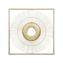 Beliani Wanddecoratie MERCURY - Goud Metaal