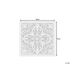 Beliani Wanddecoratie YONORA - Lichte Houtkleur Mdf -Beliani 1000001483 0102