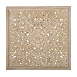 Beliani Wanddecoratie YONORA - Lichte Houtkleur Mdf