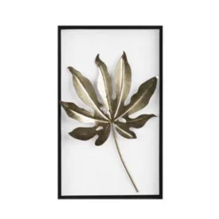 Beliani Wanddecoratie CURIUM - Goud Metaal