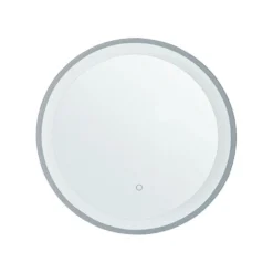 Beliani Badkamerspiegel BRINAY - Zilver Glas