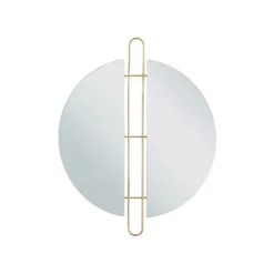 Beliani Wandspiegel ATTIN - Goud Ijzer