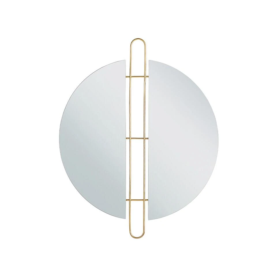 Beliani Wandspiegel ATTIN - Goud Ijzer Beliani Wandspiegel ATTIN - Goud Ijzer -Beliani 1000021848