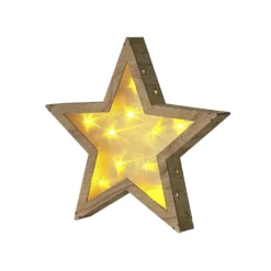 Beliani Decoratief Accessoire NASTOLA - Lichte Houtkleur Populierhout