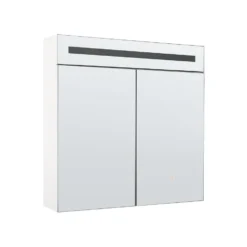 Beliani Badkamerkast Met Spiegel JARAMILLO - Wit Multiplex