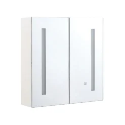 Beliani Badkamerkast Met Spiegel CHABUNCO - Wit Multiplex