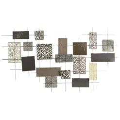 Beliani Wanddecoratie ASTATINE - Goud Metaal