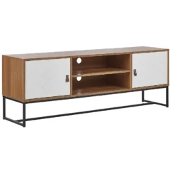 Beliani TV-kast NUEVA - Lichte Houtkleur Mdf