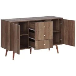 Beliani Sideboard ULIKA - Lichte Houtkleur Spaanplaat, Mdf -Beliani 1000047908 0103