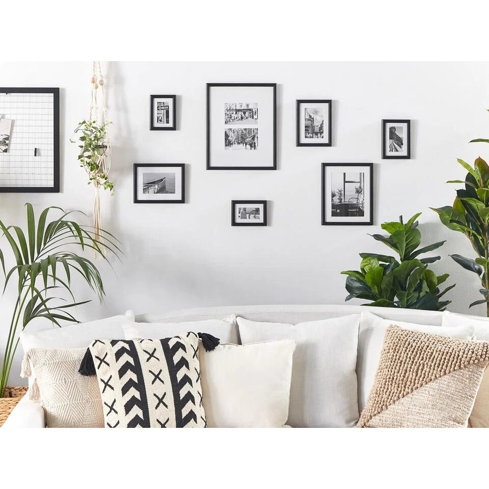 Beliani Fotolijst ZINIARE - Zwart Mdf Beliani Fotolijst ZINIARE - Zwart Mdf -Beliani 1000055352 0101