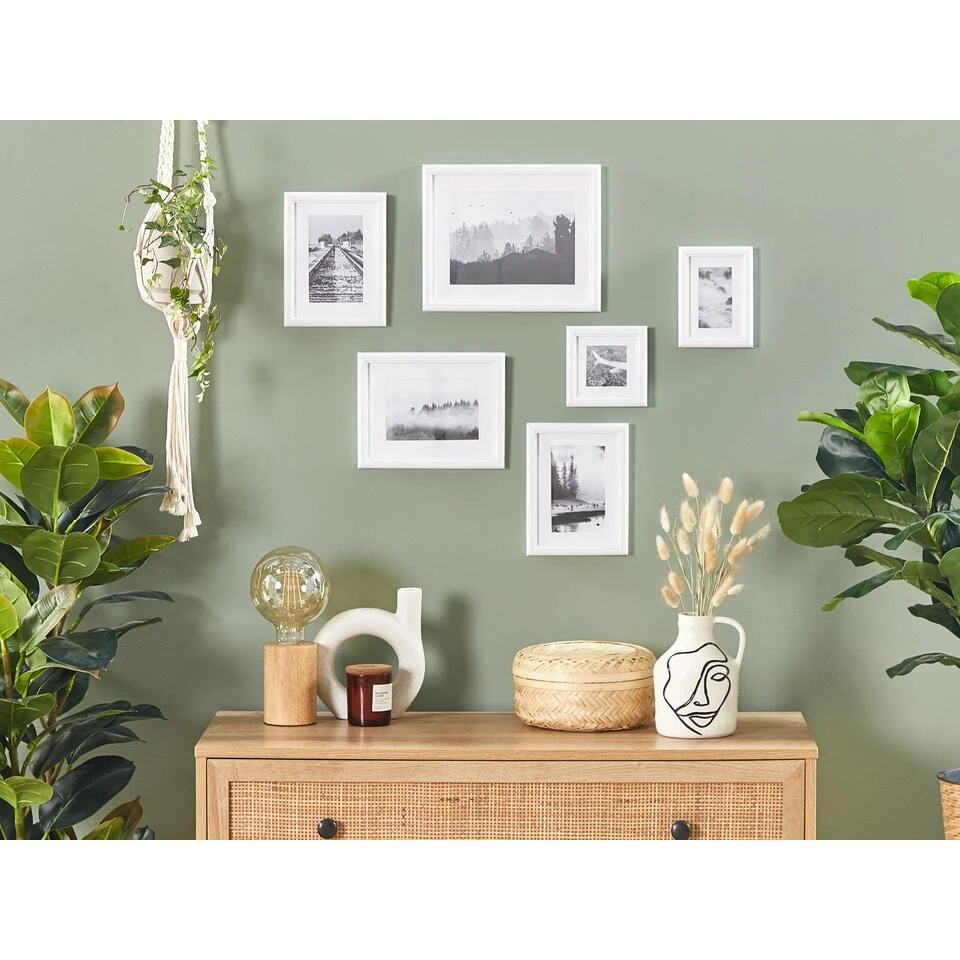 Beliani Fotolijst ZINIARE - Wit Mdf Beliani Fotolijst ZINIARE - Wit Mdf -Beliani 1000055353 0101