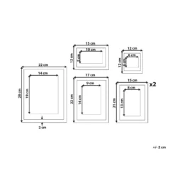 Beliani Fotolijst ZINIARE - Wit Mdf 2 Beliani Fotolijst ZINIARE - Wit Mdf -Beliani 1000055353 0102