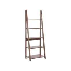 Beliani 16 Beliani Ladderkast WILTON - Donkere Houtkleur Vezelplaat