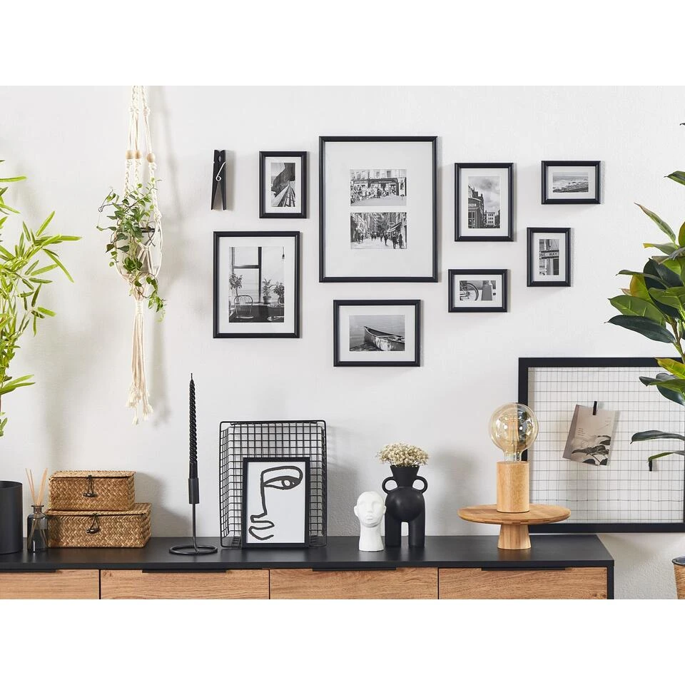 Beliani Fotolijst GARANGO - Zwart Mdf Beliani Fotolijst GARANGO - Zwart Mdf -Beliani 1000056811 0101