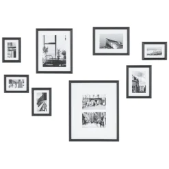 Beliani Fotolijst GARANGO - Zwart Mdf