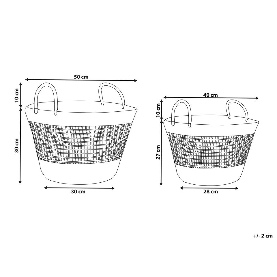 Beliani Mand AROWANA - Beige Zeewier Beliani Mand AROWANA - Beige Zeewier -Beliani 1000057117 0102