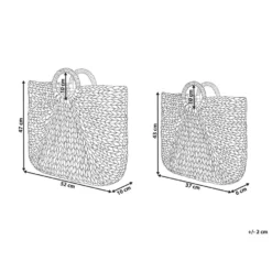 Beliani Mand POMPANO - Beige Waterhyacinth -Beliani 1000057118 0102