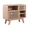 Beliani Sideboard CLEVELAND - Lichte Houtkleur Mdf