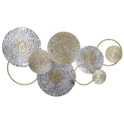 Beliani Wanddecoratie VANADIUM - Zilver Ijzer