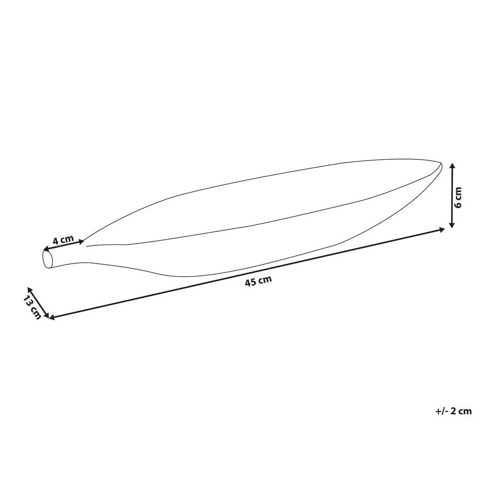 Beliani Decoratieve Schaal MUKOT - Wit Polyresin Beliani Decoratieve Schaal MUKOT - Wit Polyresin -Beliani 1000064630 0102