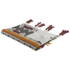 Beliani Plaid AMBALA - Multicolor Katoen