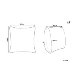 Beliani Sierkussen MEHSANA - Multicolor Katoen -Beliani 1000067718 0102