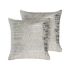 Beliani Sierkussen OUJDA - Zilver Katoen