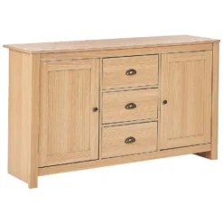 Beliani Sideboard LANSIN - Lichte Houtkleur Vezelplaat