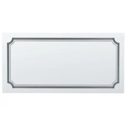 Beliani Badkamerspiegel ARROMACHNES - Zilver Glas