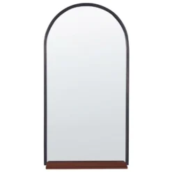 Beliani Wandspiegel DOMME - Zilver Glas