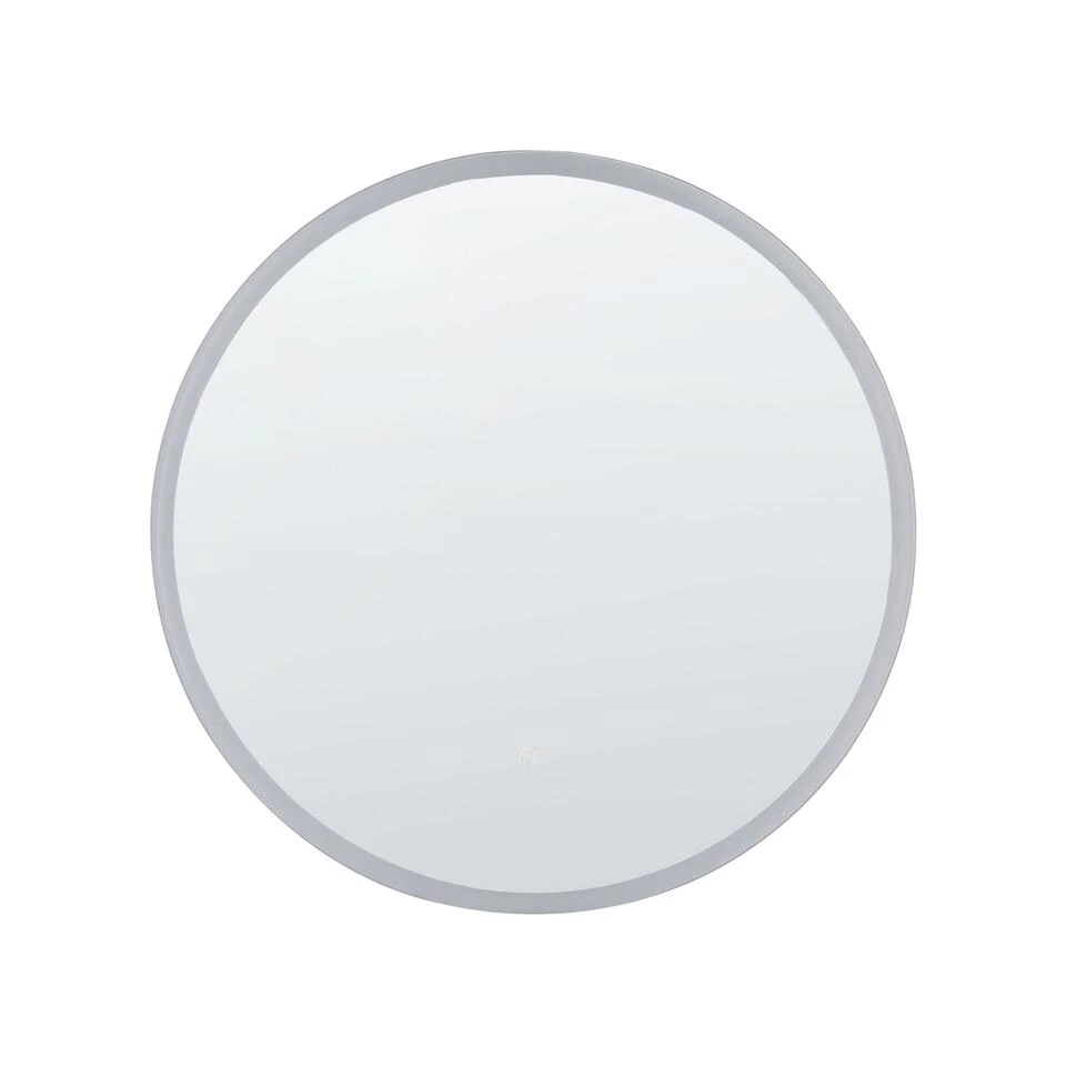 Beliani Badkamerspiegel DEAUVILLE - Zilver Glas Beliani Badkamerspiegel DEAUVILLE - Zilver Glas -Beliani 1000074089