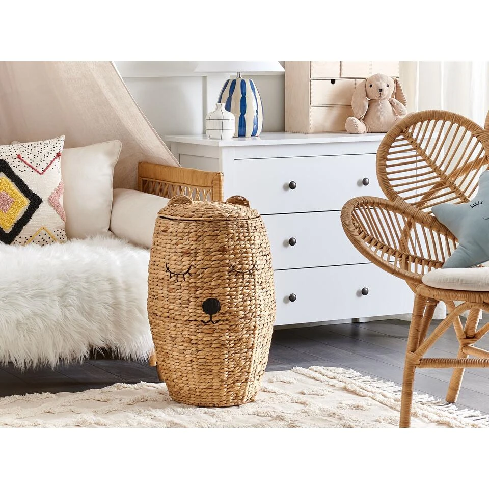 Beliani Mand SAMBUR - Natuurlijk Waterhyacinth Beliani Mand SAMBUR - Natuurlijk Waterhyacinth -Beliani 1000074992 0101