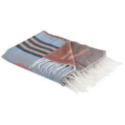 Beliani Plaid RESHA - Multicolor Acryl, Polyester