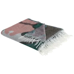 Beliani Plaid SOMANI - Multicolor Acryl, Polyester